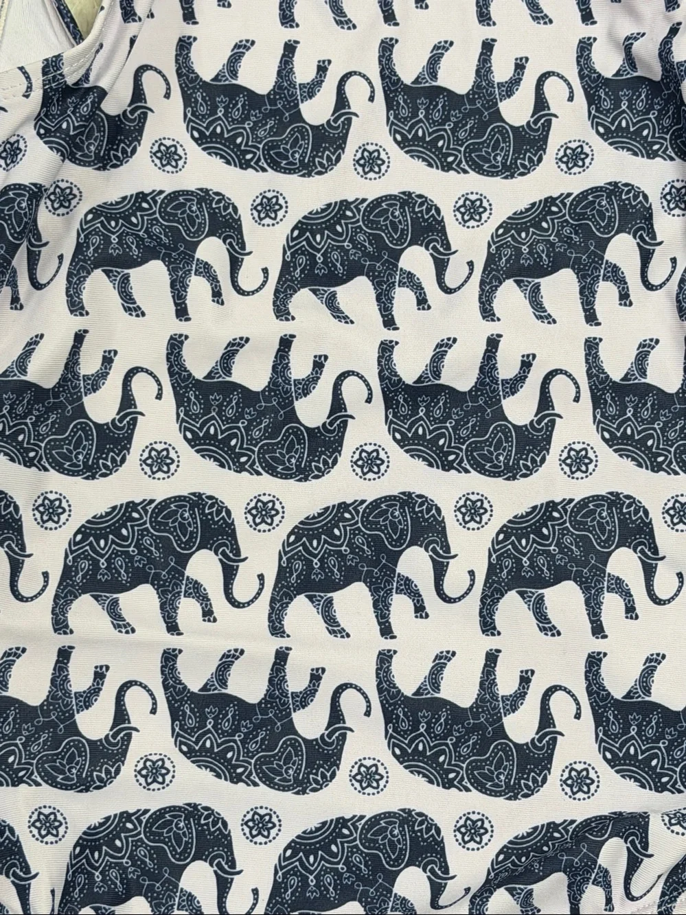 GAP Kids One Piece Elephant Print Lined Swimsuit S